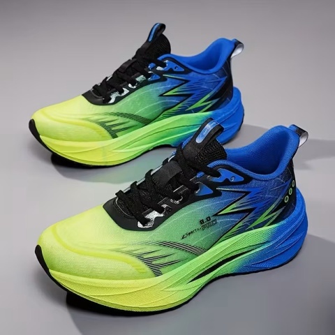 Sneakers - RUN - szary, pomarańczowy